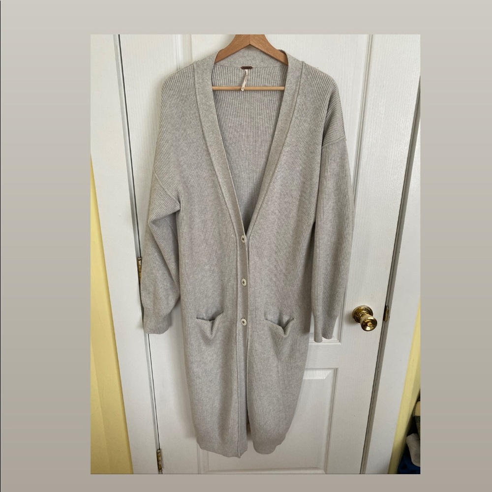 Free People Long Comfy Cadigan Size M